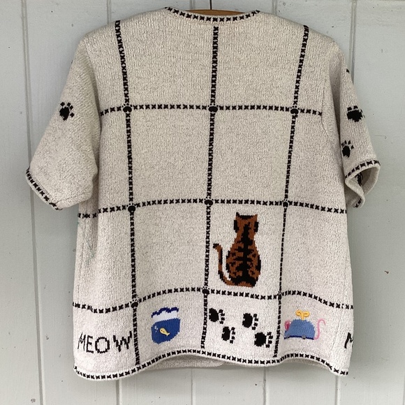 Marisa Christina CAT hand knitted TOP sweater - Picture 2 of 7